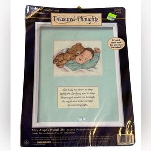 Dimensions Treasured Thoughts “May Angels Watch Me” cross-stitch kit New